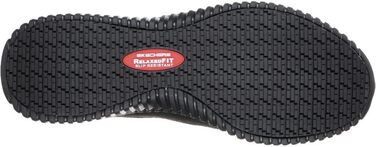 Чоловічі злипливі туфлі Skechers Cessnock Food Service - чорні, текстиль, синтетика, водо- та брудовідштовхувальні