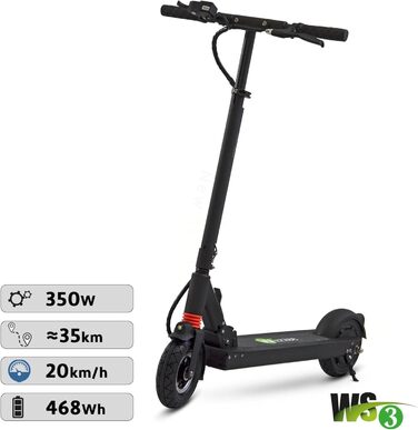 Електросамокат WIIZZEE WS3 з дозволом для доріг, 350Вт, для дорослих, запас ходу до 35 км, легкий та складаний