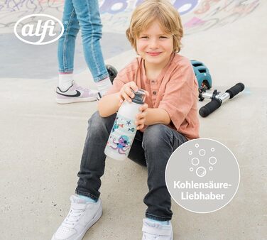 Дитяча ізотермічна пляшка alfi KIDS ISO 350 мл, пірати, нержавіюча сталь, термос для напоїв, герметична кришка, тримає тепло 12 годин, холод 24 години, для газованої води, BPA-free