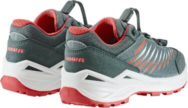 Дитячі черевики LOWA ZIRROX II GTX LO JR, 23 EU, сіро-коралові