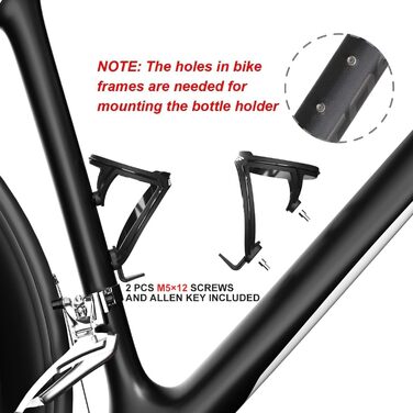 Тримач для напоїв на велосипед GEMFUL з пляшкою 750мл, BPA-free, для MTB, шосе, 4 шт. в упаковці