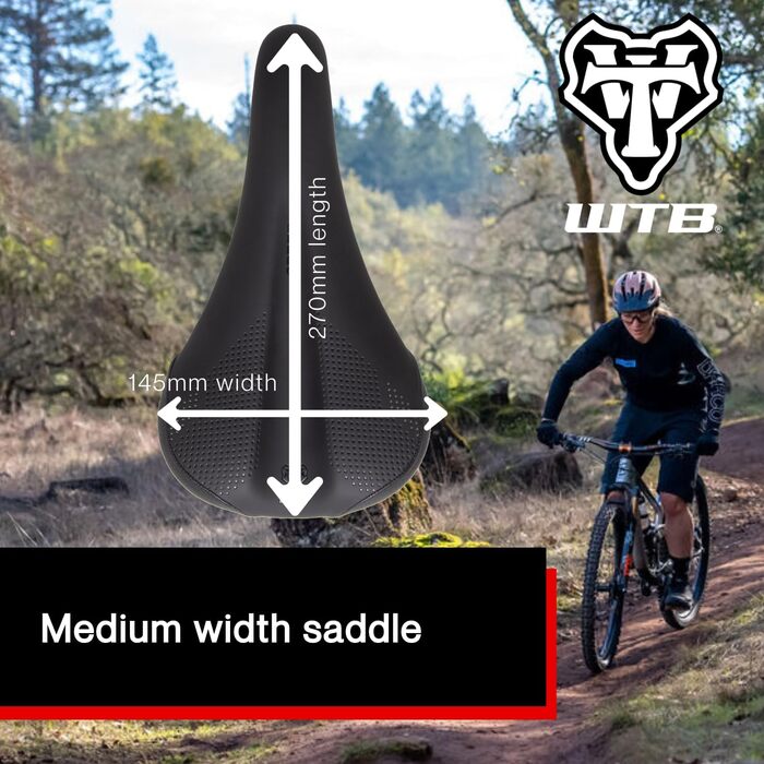 Сідло велосипедне WTB Speed Medium, сталь, чорне
