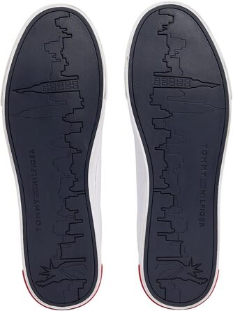 Чоловічі кеди Tommy Hilfiger Vulcanized Sneaker Essential білі, шкіряні деталі, розмір 42 EU