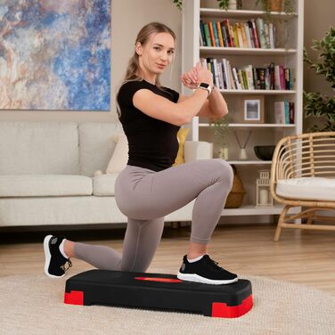 Аеробний степ-платформа Hop-Sport HS-PP033AS для дому, 3-рівнева, антиковзка, до 350 кг
