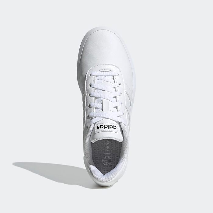 Жіночі шкіряні кросівки adidas Court Plateau коричневі, розмір 36 2/3 EU, Cloud White/Core Black