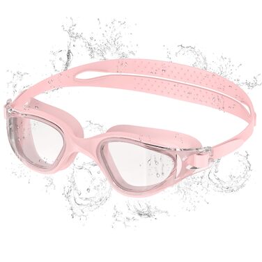 Окуляри для плавання Schwibrille HD з антизапітним покриттям, UV-захистом, герметичні, зручні - для дорослих, для басейну та відкритої води (Розмір M, Колір Gouache)