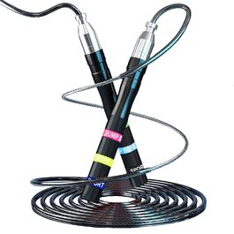 Скакалка Flintronic Speed Springseil: регульована, 300 см, з подвійним підшипником, алюмінієва ручка, для фітнесу, кроссфіту, боксу та кардіо (#1 чорна)