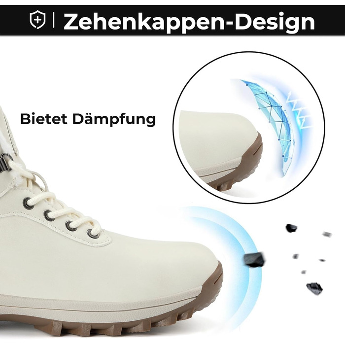 Зимові черевики Mishansha для чоловіків та жінок. Теплі, з підкладкою, зимові чоботи для активного відпочинку. Розміри 36-48 EU (42 EU, Бежевий)