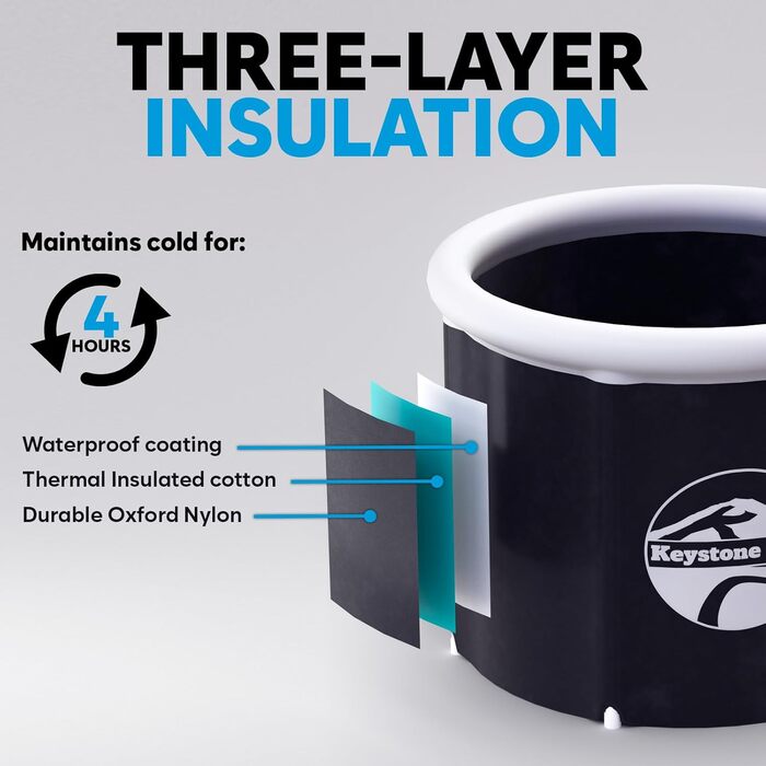 Кріо ванна для відновлення та імунітету 85 см Ø * 72 см - Чорна