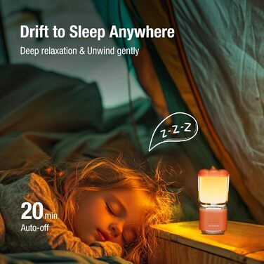 KLARUS CL8 Mini Camping-ліхтар: перезарядна LED-лампа з 5 режимами, водонепроникна IPX5, з гачком для намету, оранжева