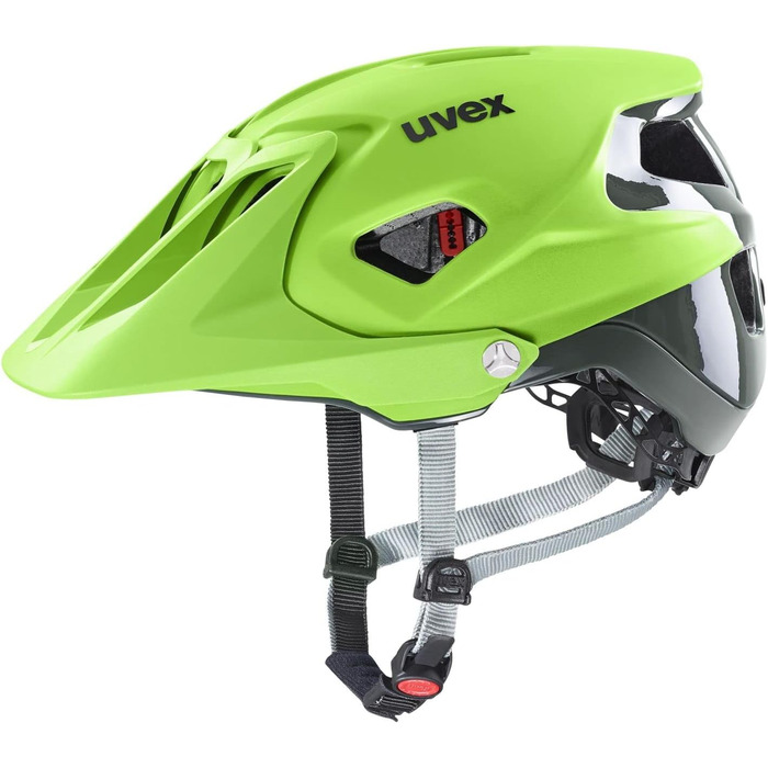 Велошолом UVEX Quatro Integrale для MTB, ультралегкий, регульований, для жінок і чоловіків, розмір 52-57 см, лайм/антрацит матовий