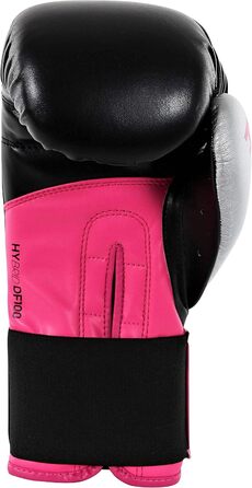 Боксерські рукавички adidas Hybrid 100 Dynamic Fit, чорні/рожеві, 8 oz