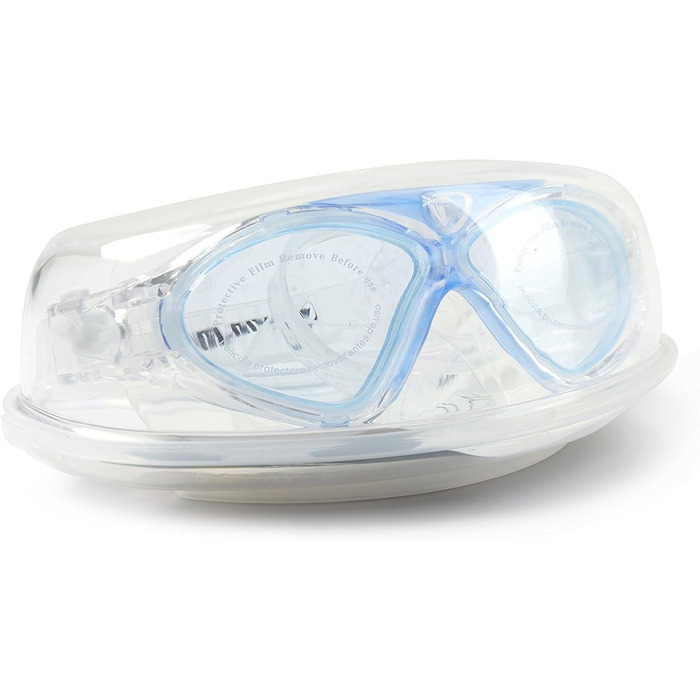 Окуляри для плавання Winline Anti-Fog для дорослих та дітей, захист від затуманення, UV-фільтр, чіткий огляд, блакитні/прозорі лінзи
