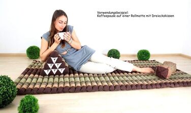 Трикутна подушка Asia Wohnstudio XL, тайська капокова подушка для відпочинку, читання та підтримки спини
