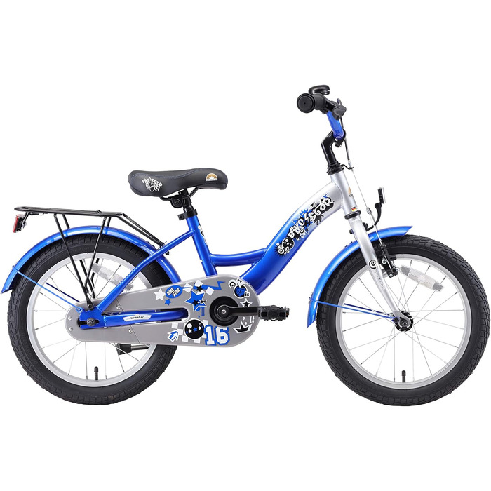 Дитячий велосипед BIKESTAR 16 дюймів для хлопчиків і дівчаток від 4-5 років, класичний, безпечний, тестування без ризику