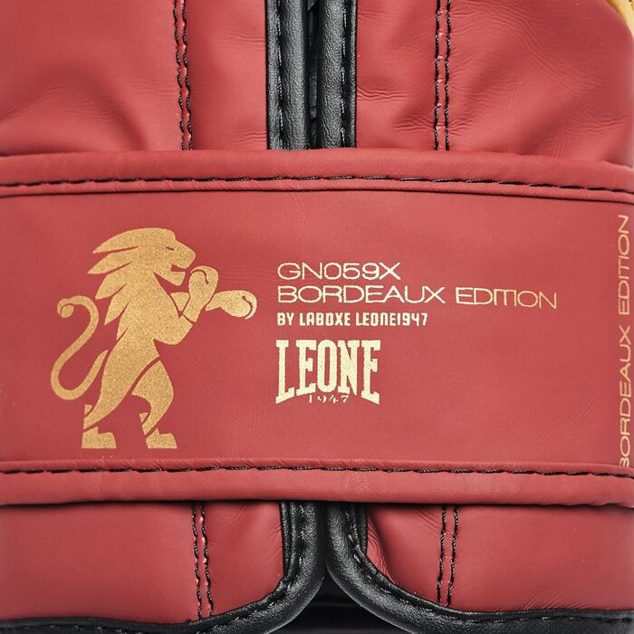 Боксерські рукавички LEONE 1947 Bordeaux Edition, унісекс, 10 унцій, бордові