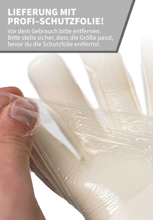 Воротарські рукавиці Reusch Profi Raptor Pro (біло-срібні), розмір 7 - професійний хафтшаум 4мм, для газону та штучного покриття
