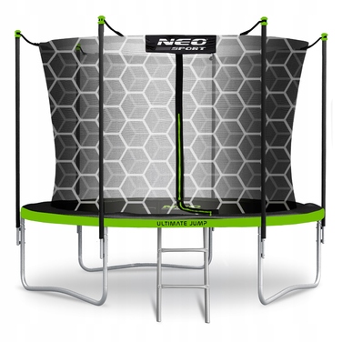 Садовий батут Neo-Sport 10ft/312см із внутрішньою сіткою та драбиною