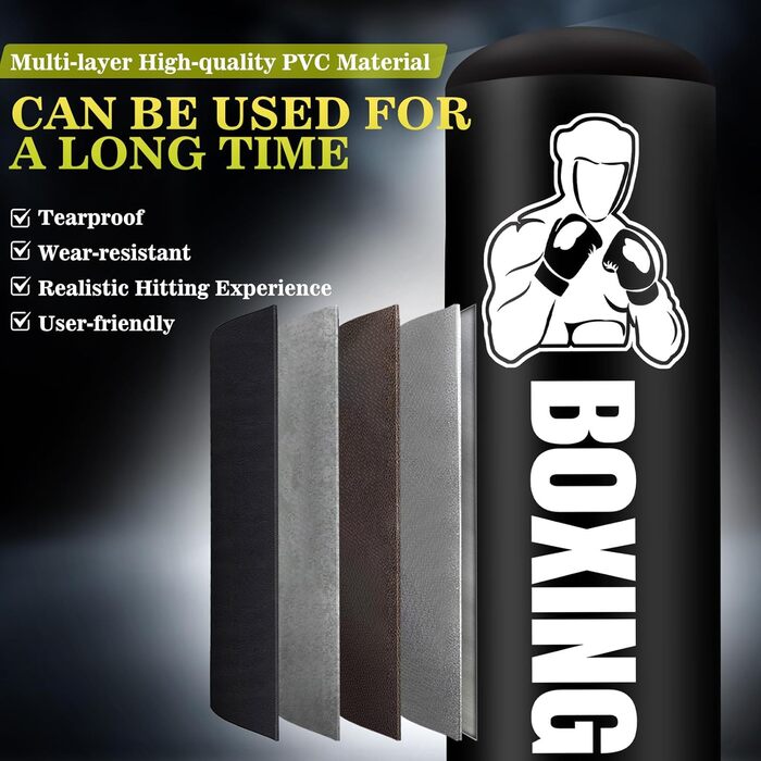 Надувний боксерський мішок Boxsack 180 см для дорослих, для ММА, муай-тай, фітнесу