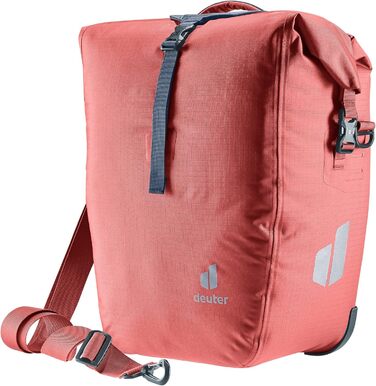 Велосипедна сумка Deuter Weybridge 25+5 л, водонепроникна, на задній багажник, колір Redwood