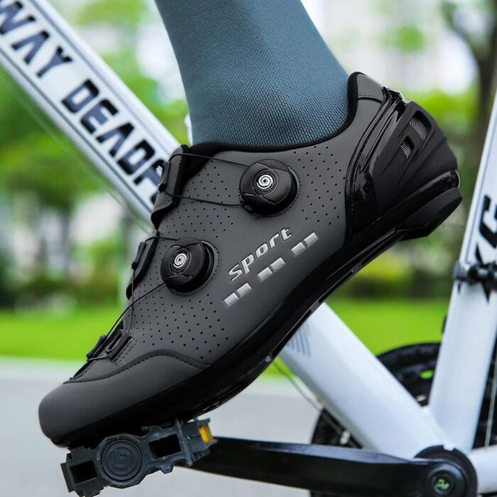 Велосипедні шкарпетки для чоловіків та жінок, шкарпетки для шосе, дихаючі велосипедні шкарпетки, для занять велоспортом в приміщенні, антиковзаючі, унісекс (сірий, 44 EU)