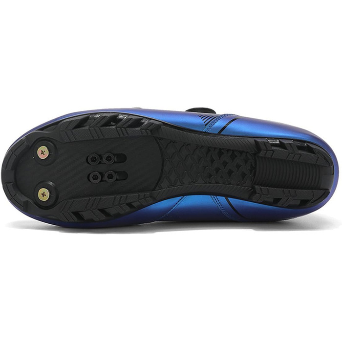 Велотуфлі SPD MTB для чоловіків та жінок. Раджосипальні туфлі для гірського велосипеда Adulta Unisex. Дихаючі велотуфлі для занять спортом в приміщенні та на вулиці (Блакитний, 40 EU)