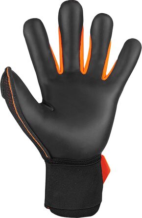 Воротарські рукавички Reusch Attrakt Infinity Airvent, чорні-оранжеві, розмір 8.5, унісекс, для дорослих