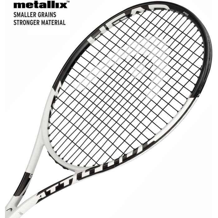 Тенісна ракетка Head MX Attitude Pro, чорна, розмір 3, чорний/червоний грип