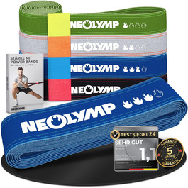 Стрічка для гімнастики NEOLYMP: екологічна, міцна, регульована – фітнес-стрічка, Powerband