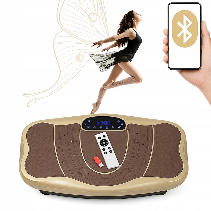 3D вібраційна платформа з масажем стоп, пультом керування та Bluetooth