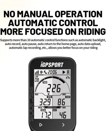 Велокомп'ютер GPS iGPSPORT BSC100S, 2,6