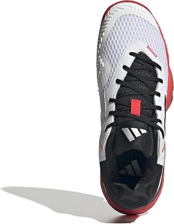 Дитячі тенісні кросівки adidas Barricade для дітей, білі, чорні, червоні (35 EU)