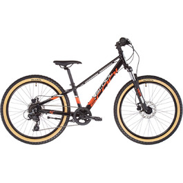 Дитячий гірський велосипед S'Cool Xroc Disc Alloy 24R 8S, 31 см, чорний/сірий/червоний