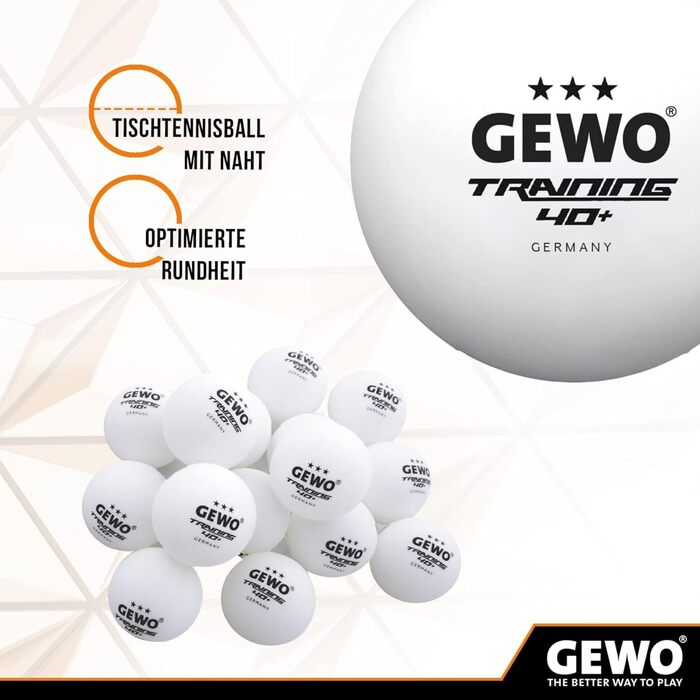 GEWO SMASH – ракетка для настільного тенісу для дітей, ITTF, для змагань, з накладкою Thunderball 2, контроль, обертання, 2,0 мм, конкавна ручка