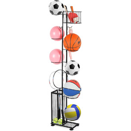 Металевий тримач для м'ячів Nandae: стійка підставка для футбольного, баскетбольного та волейбольного м'яча для гаража та дитячої кімнати