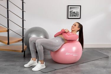 Гімнастичний м'яч Hop-Sport з насосом, 35-75 см, до 100 кг, для фітнесу, йоги, пілатесу, балансування