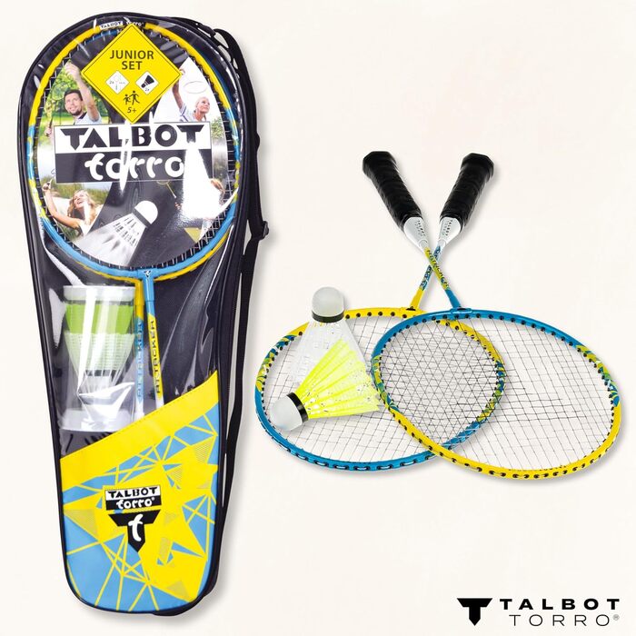 Набір для бадмінтону Talbot Torro® Junior 2-Attacker, блакитно-білий, універсальний розмір