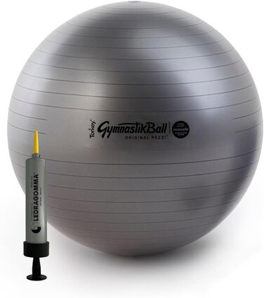 Фітбол TONKEY ACTIVE LIFE з насосом, 42-75 см – м'яч для йоги, фітнесу, реабілітації та вагітних, домашній тренажер