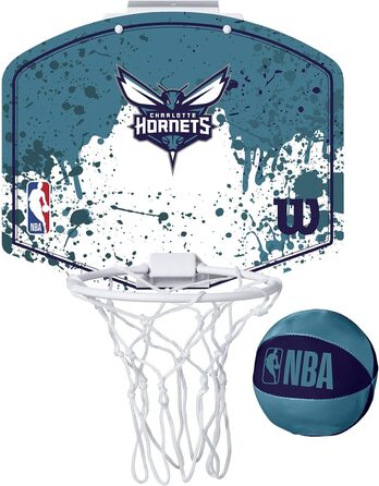 Міні-баскетбольне кільце Wilson NBA Charlotte Hornets для дорослих та дітей