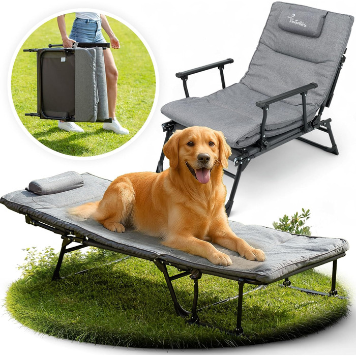 Розкладне шезлонг для відпочинку на сонце: стілець, шезлонг, для саду та кемпінгу, до 200 кг, вологостійкий