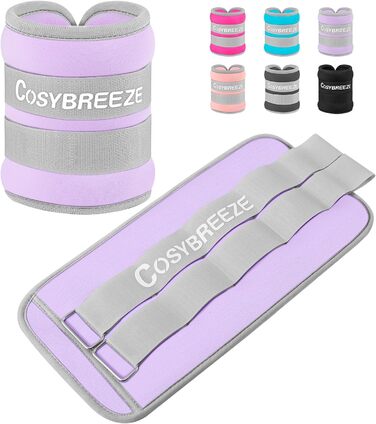 Cosybreeze обважнювачі для ніг і рук, універсальні манжети-обважнювачі для фітнесу, бігу, тренувань, 1-10 кг, 1 пара