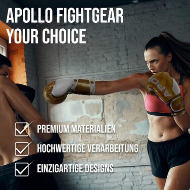Боксерські рукавички Apollo з PU-шкіри для чоловіків і жінок, 12/14/16oz — для боксу, кікбоксингу, ММА, тренувань, спарингів, фітнесу