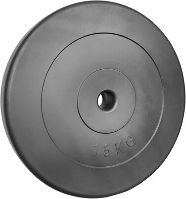 Диски для штанги POWER-XTREME 30/31 мм, пластик, пісок-бетон, 0,5–15 кг