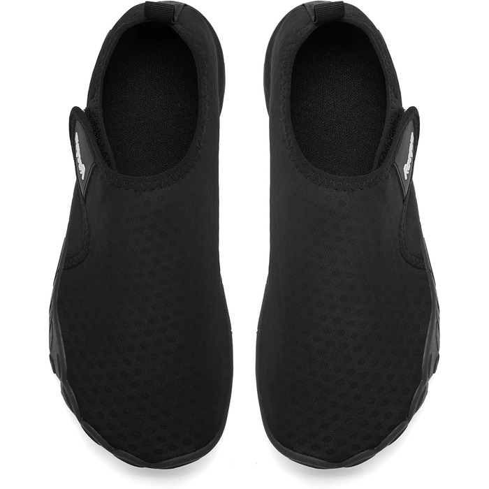 Водні черевики Raqua для жінок та чоловіків, пляжні шльопанці, чорний (47 EU)