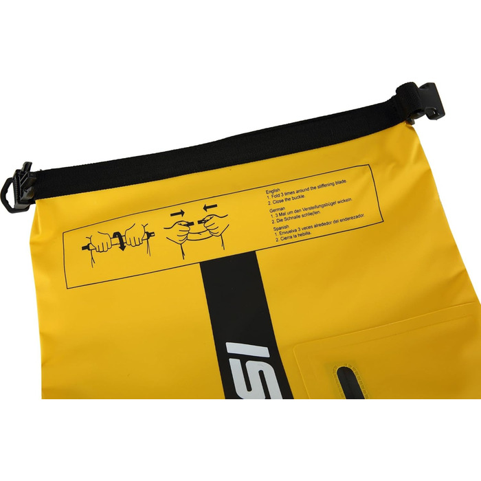 Водонепроникний мішок CRESSI Unisex 20L (20 літрів) – преміум якість, чорний/жовтий, двоколірний