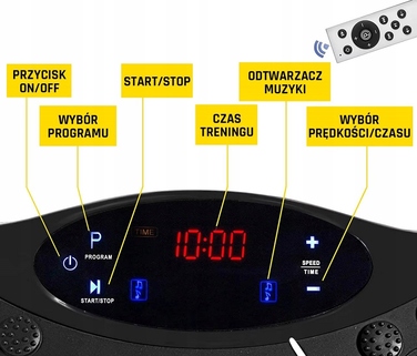 Віброплатформа Artnico 200 Вт: 5 програм, Bluetooth