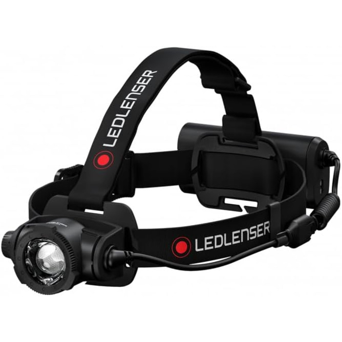 Ліхтар налобний Ledlenser H15R Core, чорний
