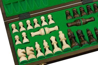 Олімпійські шахи Sunrise Chess & Games 42x42 см, традиційні, ручний розпис, фігури Стаунтон, дерев'яні