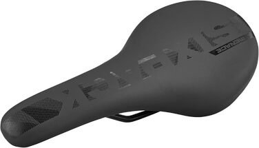 Велосипедне сідло Sixpack Menace Stealth Black, сталева рейка, 290x132 мм, чорне