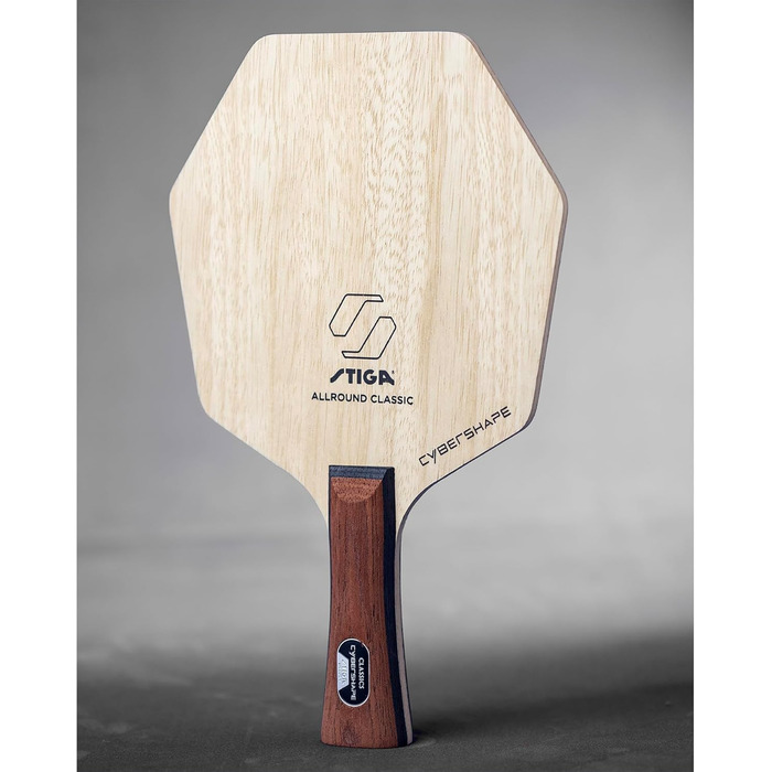 Настільна ракетка STIGA Allround Classic Cybershape, 5-шарова, легка, для нападу, майстерна ручка конкав, точність і контроль